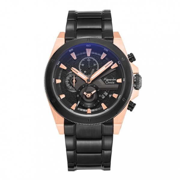 Alexandre Christie AC 6619 Rosegold Black MCBBRBA